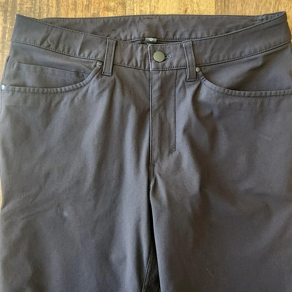 Lululemon Pants Mens 30 Black Chino ABC 5 Pocket Technical Stretch Casual Travel